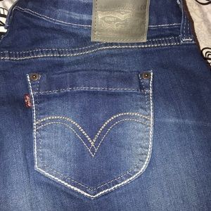 Plus Size 20w Levi Blue Jeans  Mid Rise Skinny